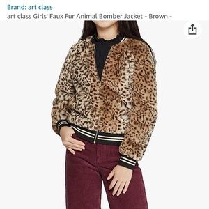 Art Class Girls Leopard Print Jacket